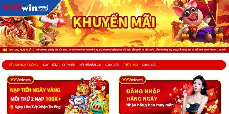 Hoàn trả Thể Thao mỗi ngày