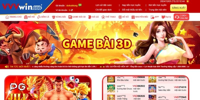 Tổng quan về Game Bài VVVWIN