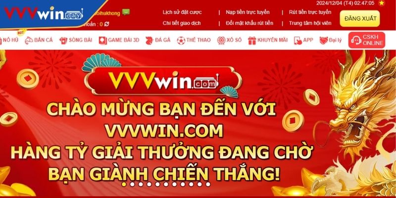 
Truy cập vào web khôi phục tài khoản VVVWIN
